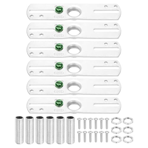 6 Set 4" Light Crossbar Kit Mounting Bracket Hardware Set - size: 1/4IP