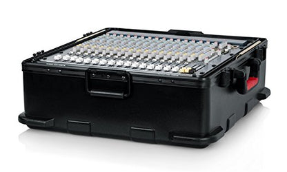Gator Cases Molded Flight Case for Rack Mountable Mixers Up to 12U Rack Space with TSA Approved Locking Latch (GTSA-MIX12PU) - size: 12U Pop-Up