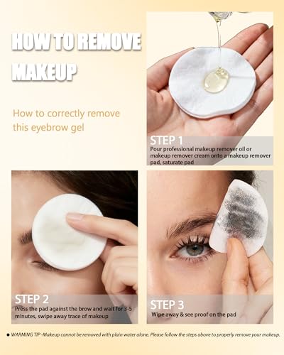 Tinted Eyebrow Gel Kit, Dark Brown Waterproof Eye Brow Tinting for Women | Long Lasting Eyebrow Filler Cream, Fill & Sculpt Full Brows, Cover White Hairs, Thanksgiving, Christmas, Eye Makeup - color: 04# Dark Brown