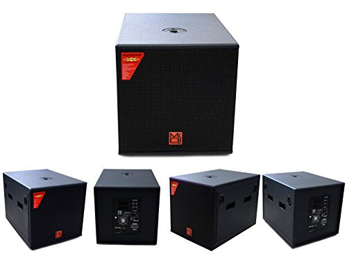 Mr. Dj PRO5000AMP 15" 5000W Professional Series Active/Pre Amplified Subwoofer