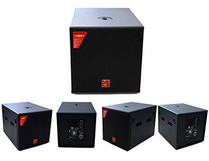 Mr. Dj PRO5000AMP 15" 5000W Professional Series Active/Pre Amplified Subwoofer