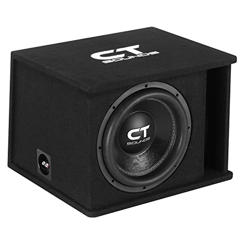 CT Sounds Single 12” 1300W Loaded Tropo Series Ported Car Subwoofer Box - TROPO-1X12D2 - size: Single 12"