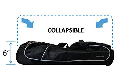 Travolution Dance Bag with Garment Rack, 24 Inch Rolling Duffel With Wheels, Ideal for Competitions & Travel, Easy-assembly Lightweight Aluminum Clothes Rack, Wheeled Upright Luggage, Black/Gray - color: Black 24"