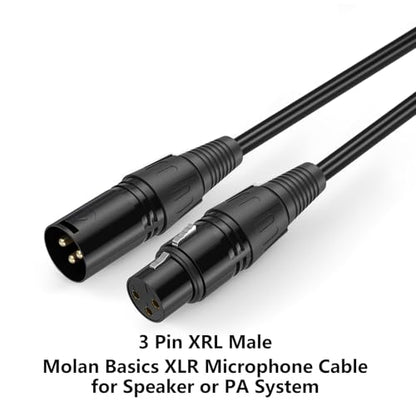 2 Pack XLR Cable, Male to Female Microphone Cable Oxygen-Free Copper (OFC) Mic Cord for Speaker Podcast Audio Mixer DMX Effector Amplifier Sound Card(A, 15Feet) - size: 15Feet, style: A
