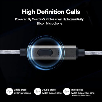 Linsoul SIMGOT EW300 1DD+1Planar+1PZT Hybrid Driver IEMs, DSP Edition | HiFi Wired Earbuds, Gaming Earbuds with Detachable Nozzles, Silver-Plated OFC In Ear Monitor Cable for Audiophile Musician - style: EW300 DSP