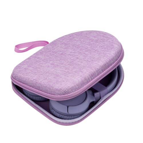 Ginsco Case Compatible with JBL Tune 510BT/520BT/500BT/Junior 320, with Sony WH-CH520/510, Ultra-Slim Hard Shell Headphone Case for On Ear Headphones (Purple) - color: Purple