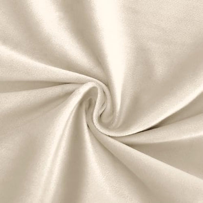 DWCN Velvet Curtains - Elegant Thermal Insulated Room Darkening Window Drapes for Bedroom, Living Room, Tieable Solid Grommet Curtains & Drapes Set of 2, 52 Wide by 63 inches Length, Beige - color: Camel Beige, size: 52"W x 63"L (Pack of 2)