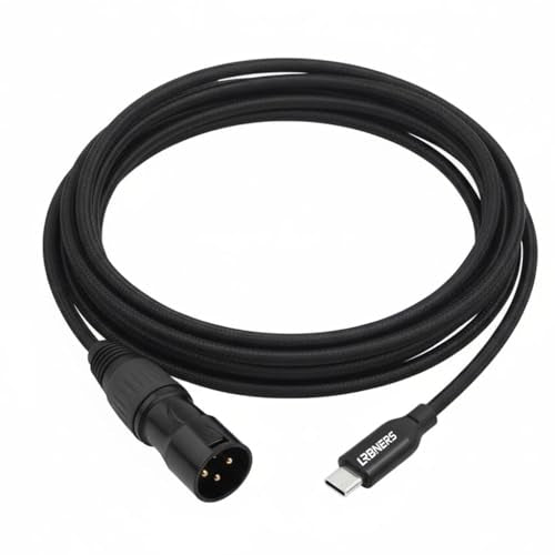10FT USB-C to XLR Male Cable, USB-C to XLR Male Adapter Cable for Active Speakers, Mixers, Power Amplifiers, and Professional Audio Equipment - size: XLR Male, style: 10FT