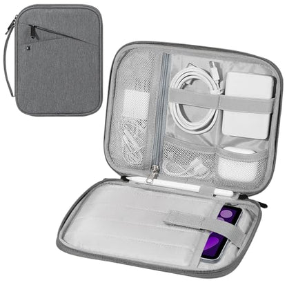 MoKo 7-8 Inch Tablet Sleeve Carrying Case Padded Protective Bag with Handle | Tablet Carrying Case Fits iPad Mini A17 Pro/6th 8.3-inch and iPad Mini 5/4/3/2th 7.9-inch, Light Gray - color: Light Gray, size: 7-8 Inch