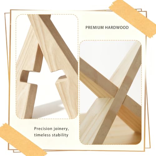 Adjustable Wooden Book Stand, Natural Wood Color - color: Natural Wood Color