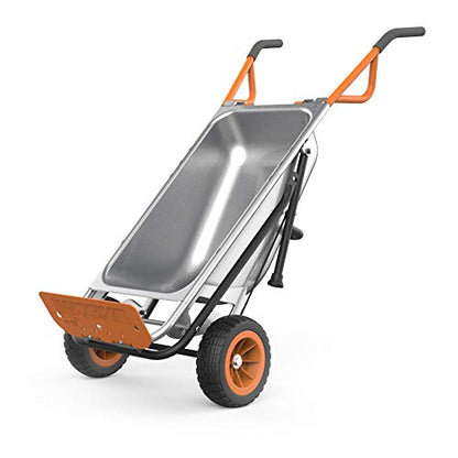 WORX Wheelbarrow Heavy Duty Dolly, 8-in-1 Aerocart Garden Cart, WG050 | lift 200 lbs like lifting 17 lbs; 8-in-1 versatility; smart 2-wheel design; heavy-duty durable construction - style: 8-in-1 Aerocart Wheelbarrow