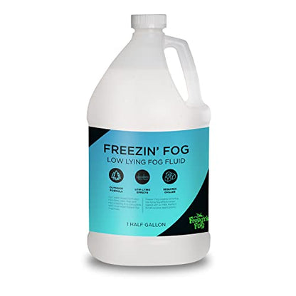 Froggy's Fog Freezin Fog, Low-Lying Ground Fog Fluid for Professional and Home Haunters, Theatrical Effects, and More, Half Gallon (Pack of 3) - size: Half Gallon (Pack of 3)