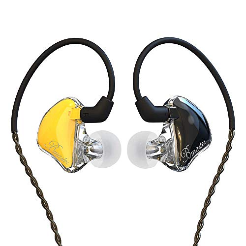 BASN Bmaster in Ear Monitor, Hybrid Triple Drivers Drummer IEM Headphones - color: Golden/Black