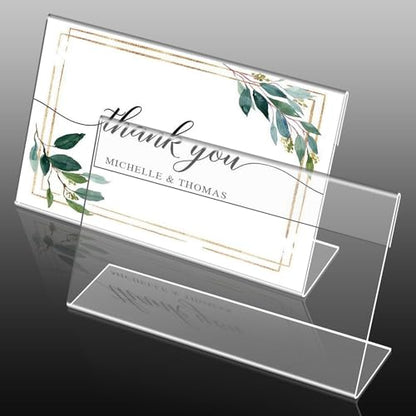 Acrylic Sign Holders 3x5 Inches Display Clear, Acrylic Table Signs Label Holders Slant Back Sign Holders Stand Small Acrylic Display Stands for Office, Store, Restaurant (20 PCS) - size: 3x5 inch