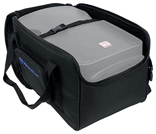 Rockville TB8 Padded Speaker Bag Carry Case For 8" DJ PA Speakers+Stand | Stand Holder Pocket, Interior Buckle Straps, Thick Foam Padding, Rain/Splash Resistant, Dual YKK Zippers, Dual Handles - style: 8 - Inches