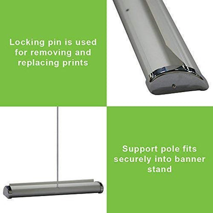 Mini Table Top Retractable Banner Stands – Fits 11.7in x 16.5in Banners - Includes 10 Banner Stands (Banners are not Included) - color: 10 Stands, size: Large
