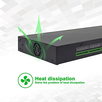1U 12V 20A 18-Channel Rack Mount Power Supply