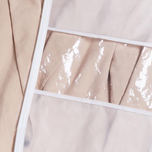 Zilink Clear Suit Coat Bag for Storage Dress Bags for Hanging Clothes 50 in - size: 50"-2pcs-Clear
