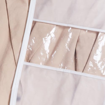 Zilink Clear Suit Coat Bag for Storage Dress Bags for Hanging Clothes 50 in - size: 50"-2pcs-Clear