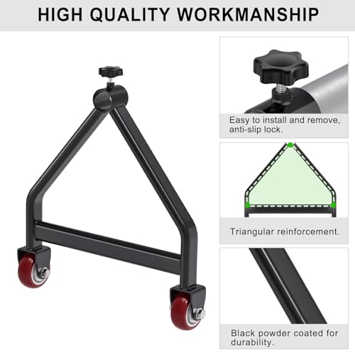 Insaga Wire Spool Rack Portable Cable Caddy with Wheels Wire Dispenser - color: Wire Spool Rack With Wheel