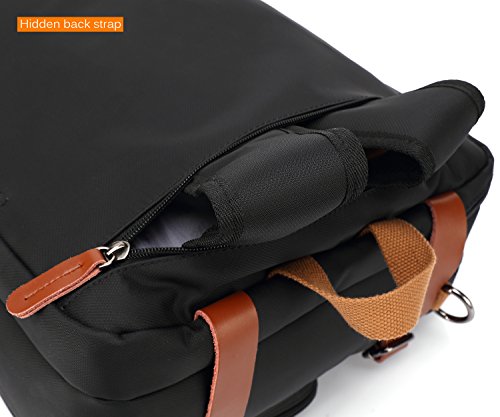 CoolBELL Convertible Backpack Messenger Shoulder bag Laptop Case Handbag Business Briefcase Multi-functional Travel Rucksack Fits 17.3 Inch Laptop For Men/Women (Grey) - color: Grey, size: 17.3 Inches