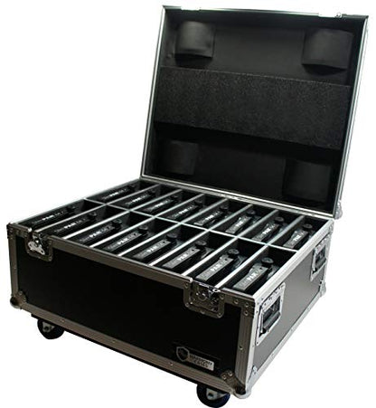 16 Space Slim Par Light Flight Case Slimpar Can Road Case Harmony Cases | DJ lighting fixture transport, stage gear travel storage, event production equipment protection, mobile entertainer hauling