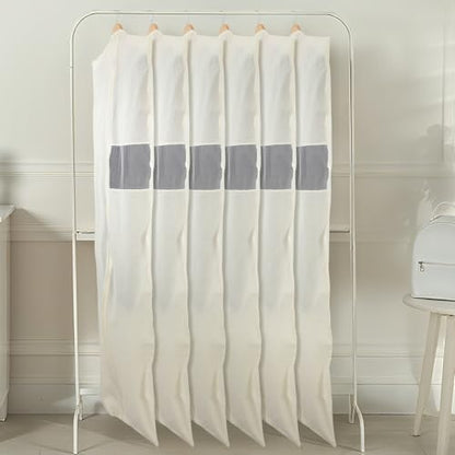 Aliceset 6 Pcs Cotton Garment Bags for Hanging Clothes, 65 Inches - size: 65 inches