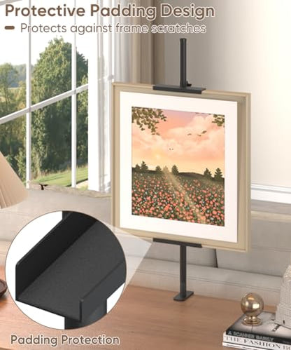 Mondazie Adjustable Tabletop Easel Stand with Clamp for Sign, Black - color: Black, size: 27.1'' High - Clamp