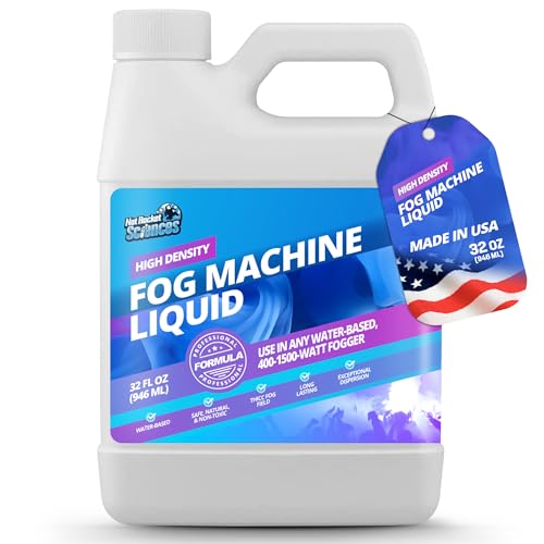 Fog Machine Liquid - 32oz Smoke Machine Fog Juice for Halloween Party, High Density, Pro-Grade, Ultra Thick, Long-Lasting, Low-Lying, High Output, Water-Based. - size: 32 oz (1 Quart)
