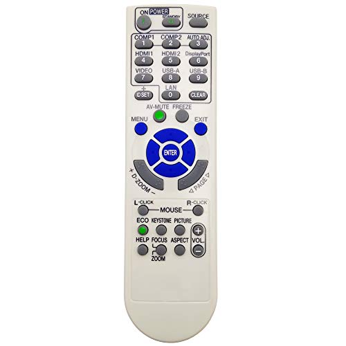 7N901121 Projector Remote Control Replacement | [INTECHING Make] For use with NEC P452H, P452W, P474U, P474W, P502H, P502HL, P502HL-2, P502W, P502WL, P502WL-2, P554U, P554W, - style: 7N901121