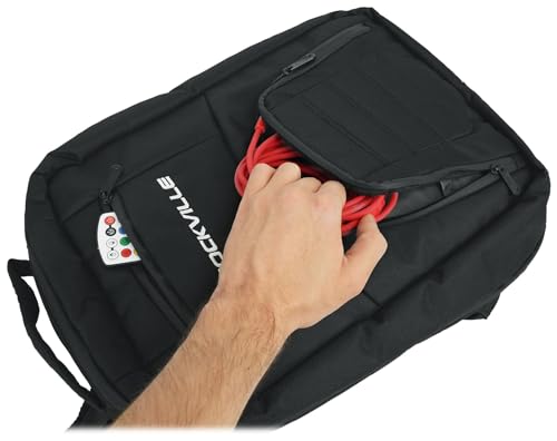 Audiosavings Bundle: (1) Chauvet DJ FlareCON Air 2 Wireless Wi-Fi Receiver+D-Fi Transmitter in one Unit Bundle with (1) Rockville DJBP24 Rugged DJ Compact Backpack with 11 Compartments (2 Items)