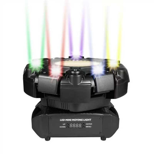 Dj Lights for Parties Moving Head 6-Arm with Remote Control RGBW LED DJ Stage Lights Professional Disco Light DMX512 & Sound Activated Rotating Light for Wedding Live House KTV Bar & Club Christmas - color: 6 Arms-M