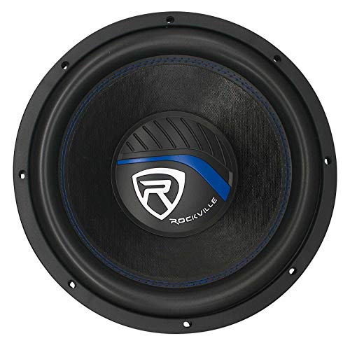 Rockville K5 W12K5S4 1400W Peak 350W RMS 12-Inch Car Audio Subwoofer, 4 Ohm, Deep Bass, High Power Handling, Durable Build, for Car Audio Enthusiasts - style: 12” 4 Ohm