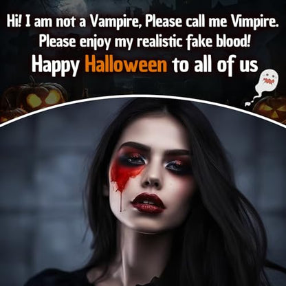 Halloween Fake Blood Spray, Washable Fake Blood Makeup Kit, Halloween Realistic Fake Blood, Perfect for Vampire Makeup, Clown & Sfx & Cosplay & Zombie Make Up Kit, 2 Pack - color: Fake Blood 2PCS