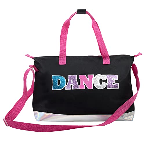 Garment Dance Shoulder Bags for Girls, Teen Dancers, Costumes, Boys | Holographic Glitter Dance Bag for Kids - color: Dance 2