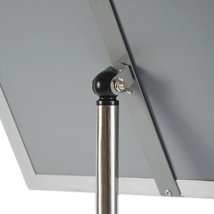 T-Sign 31.5 to 48 Inch Pedestal Sign Holder - Adjustable Floor Sign Stand for 8.5x11 Displays, Heavy Duty Outdoor Sign Holder with Square Base for Restaurants, Retail, Trade Shows, and Events (Silver) - size: 8.5 x 11 inches, Silver