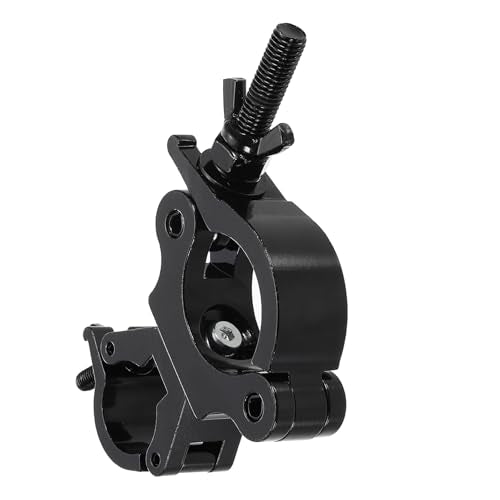 uxcell Light Truss Clamps, Aluminum Alloy Stage Lighting Pipe O Clamp for 1.22-1.38inch & 1.77-2.05inch OD Tube Max Load 220Lb Double Buckle, 1Pcs, Black - color: Black, size: 1.22-1.38inch&1.77-2.05inch