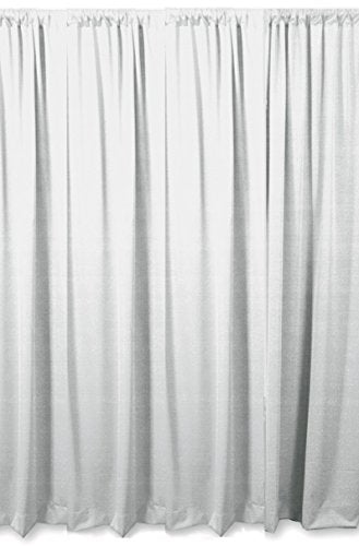 3ft Premier Drape Panel for Pipe and Drape 35in x 60in (White) - color: White