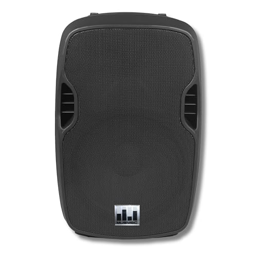 MUSYSIC 15 Inch Passive PA Speaker - 1200W Peak Power Professional | DJ Loudspeaker with Titanium Driver, ABS Cabinet, Flyable & Stand Mountable for Live Sound, Church, Events & Mores - size: 15 Inch 1200W