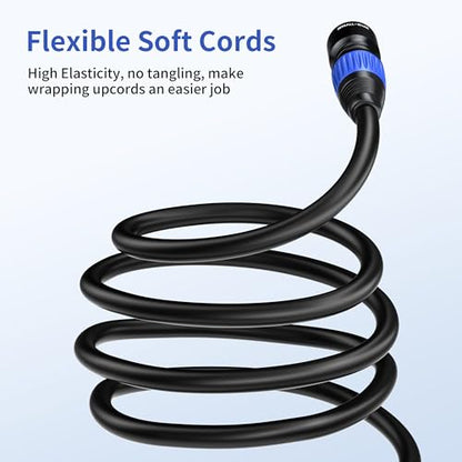 SMALL-EYE 5 Pin DMX Cables 6 ft 2-Pack, 4-Core Male to Female - size: 6 feet -2 Packs