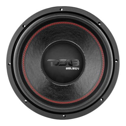 DS18 SLC-12S Subwoofer in Black - 12-Inch Speaker, 500W Max Power, 250W RMS Power, Aluminum 4 Layer Voice Coil, Black Steel Frame, SVC, 4 Ohm Impedance, Ferrite Magnet (1 Speaker) - style: 12 inch