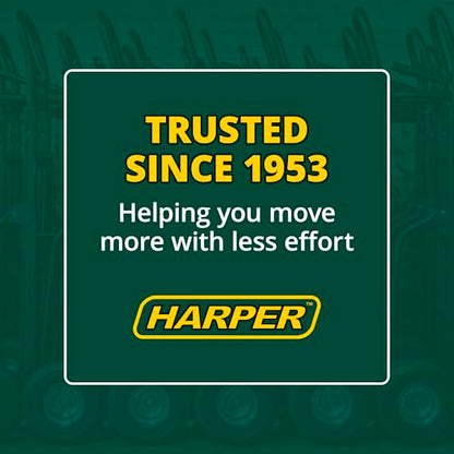 Harper Trucks JEDT8635P Convertible Hand Truck, 600/700 lb Capacity | Converts from a 600 lb two-wheel dolly to a 700 lb four-wheel cart with flat-free rubber wheels for moving and delivery