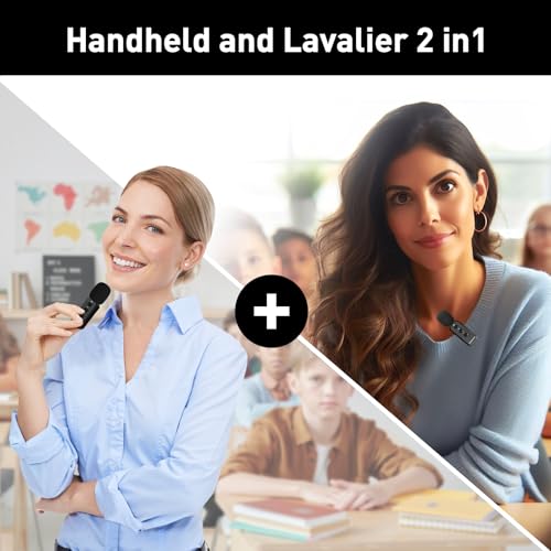ZOWEETEK Wireless Voice Amplifier with Lavalier Mic for Teachers | Lapel Clip Mic, Portable Speaker, Mini Design, for Speech, Meeting, Yoga, Classroom, Rechargeable - color: Rose gold