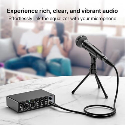 XLR Female to 1/4 Inch(6.35mm) TRS Jack Lead- Balanced XLR Microphone Cable Mic Cord, 3 Feet 2 Pack