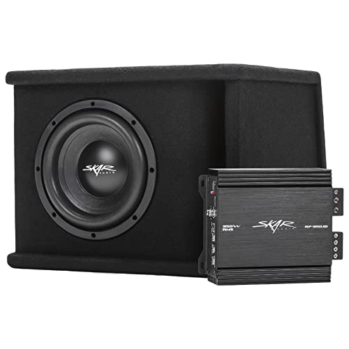 Skar Audio Single 8" Complete 700 Watt SDR Series Subwoofer Bass Package - Includes Loaded Enclosure with Amplifier - size: Single 8" D2 Loaded Enclosure with Amplifier
