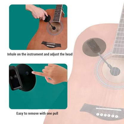Tangxi 2.4G Wireless Instrument Microphone,360° Rotation Clip on Instrument Microphones Pickup System, Full Directional Condenser Mic for Saxophone Guitar Violin Cello Accordion
