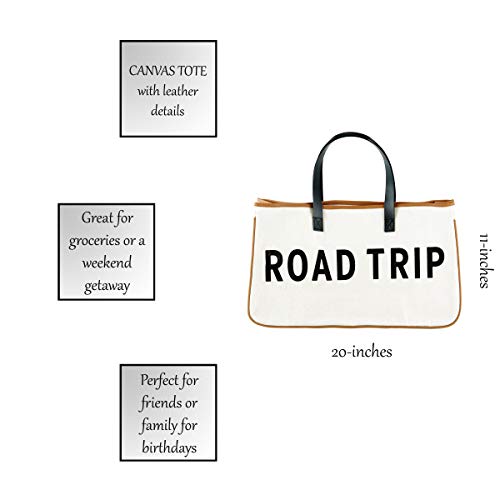 Santa Barbara Design Studio Tote Bag For Women Hold Everything 100% Cotton Canvas Shoulder Bag, Large, Road Trip - color: Road Trip