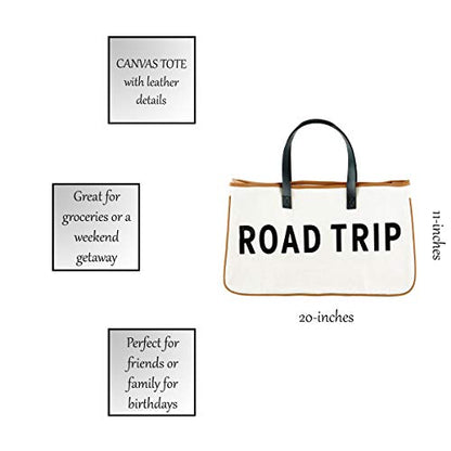Santa Barbara Design Studio Tote Bag For Women Hold Everything 100% Cotton Canvas Shoulder Bag, Large, Road Trip - color: Road Trip