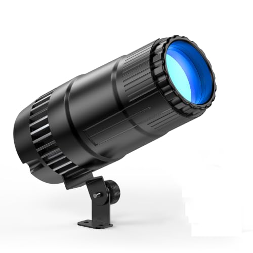 20W Pinspot Light with Remote,RGBWYP+Cyan LED Beam Spot Lights,Ultra Bright Mirror Disco Ball Spotlight Stage Light for DJ Disco Party Bar Club Show Wedding Children's Theater - size: 1 pack