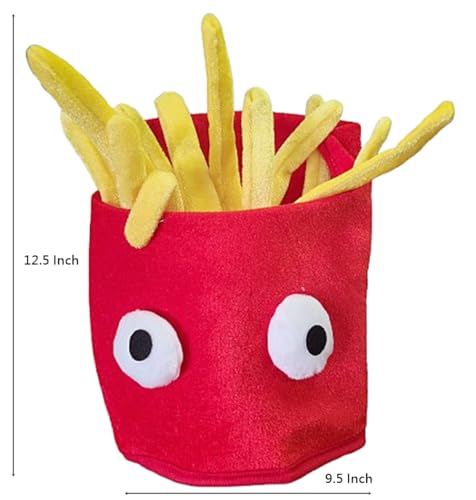 Kirei Sui Red French Fries Food Hat Costume Party Accessory for Adults Women